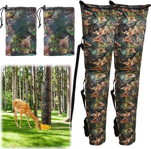 2 PCS Deer Bag Feeder, Deer Corn Feeder Bag Camo Gravity Bag Feeder Waterproof Tree Hugger Deer Feeder Adjustable Wild Game Deer Feeder 100lb for Hunting Accessories in Saudi Arabia