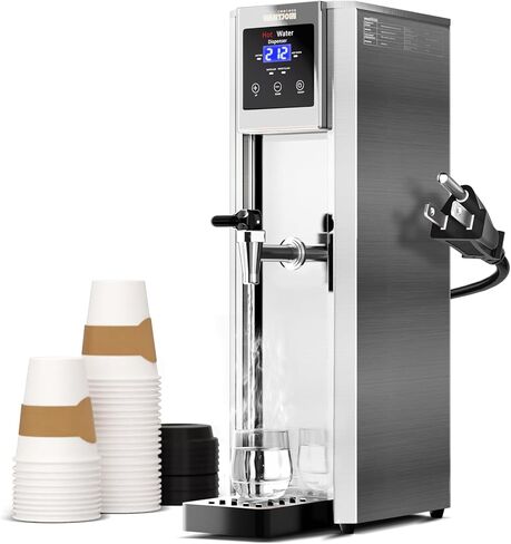 WantJoin Hot Water Dispenser Commercial Water Boiler 20L(5.2GAL)/Hour Step-Heating Electric Countertop Water Dispenser Automatic Temperature Control 32°F-212°F, for Boba Tea Coffee Shop Office 1800W in Saudi Arabia