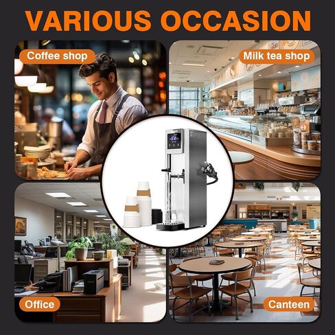 WantJoin Hot Water Dispenser Commercial Water Boiler 20L(5.2GAL)/Hour Step-Heating Electric Countertop Water Dispenser Automatic Temperature Control 32°F-212°F, for Boba Tea Coffee Shop Office 1800W in Saudi Arabia