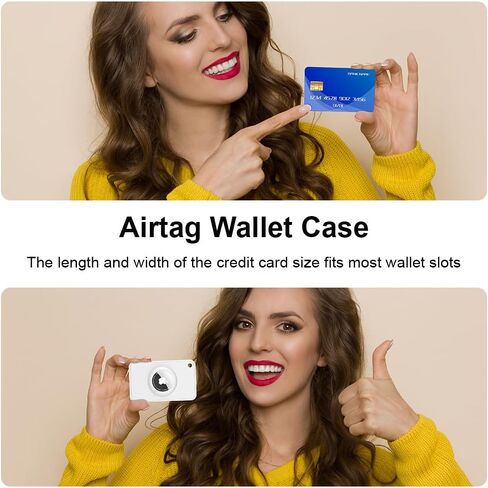 4-Pack Airtag Wallet Holder - Silicone Slim Airtag Card Holder for Apple Airtag - Ultra-Thin Air Tag Cardholder​ for Purses, Handbags, Backpack Wallets & Clutch Bags in Saudi Arabia