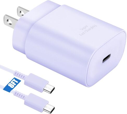 S23 S22 Ultra Super Fast Charger Type C,10FT Type C Charger Cable Fast Charging with 25W USB C Fast Wall Charger Block for Samsung Galaxy S23 Ultra/S23/S23+/S22/S22Ultra/S22+/S21/S20 /Note 10 20 Ultra in Kuwait