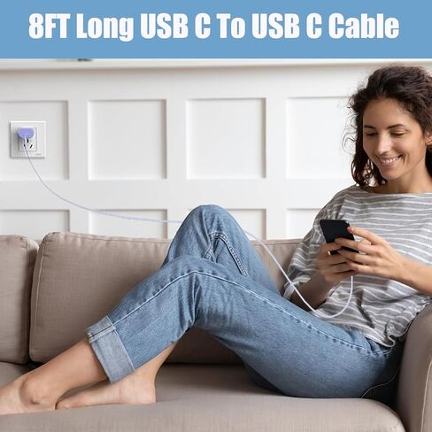 S23 S22 Ultra Super Fast Charger Type C,10FT Type C Charger Cable Fast Charging with 25W USB C Fast Wall Charger Block for Samsung Galaxy S23 Ultra/S23/S23+/S22/S22Ultra/S22+/S21/S20 /Note 10 20 Ultra in Kuwait