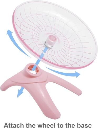 Wontee Hamster Water Bottle Water Dispenser Hamster Silent Exercise Running Wheel for Dwarf Hamsters Gerbil Mice (Pink, 80ML) in Kuwait