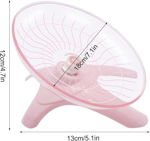 Wontee Hamster Water Bottle Water Dispenser Hamster Silent Exercise Running Wheel for Dwarf Hamsters Gerbil Mice (Pink, 80ML) in Kuwait