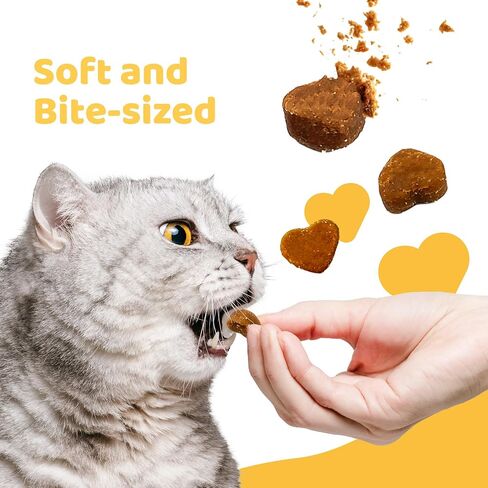 Soft Cat Treats for Indoor Cats, Healthy Kitten Snacks with Probiotics, Grain Free, Easy to Digest (Chicken and Tuna) in Saudi Arabia