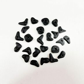 24Pcs Rock Climbing Holds for Bearded Dragons,Reptiles Toy Rock Wall Holds,6 Multi-Size Climbing Rock Wall Grips for Bearded Dragons Tank Accessories,Black