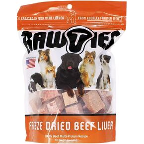 Freeze Dried Raw Beef Liver for Dogs - Raw Diet Dog Food - Quality Dehydrated 100% Raw Meat - No Fillers, No Grain - for Small Breed and Large Breed Dogs - Made in USA