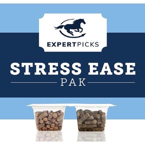 SmartPak Stress Ease SmartPak | Horse Calming Supplies, Premeasured, Labeled, and Sealed Pack | Herb-Free and No Sugar Added Formula for Skittish or Nervous Horses