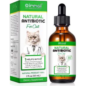 Natural Antibiotics for Cats- Pet Antibiotic - Healing Aid and Skin Repair for Wounds, Sores, and Abrasions, Provides Itch Relief for Irritated Skin