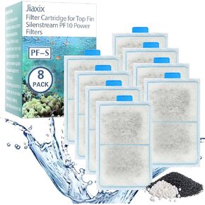 PF-S Fish Tank Filters for Top Fin Silenstream PF10 Power Filters,8 Pack