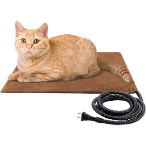 Pet Heating Pad, Electric Heated Pad for Dog Cat, Warm Mat Waterproof Dogs Cats Beds with Constant Temperature,Chew Resistant Cord, Comfortable Heater Heater Blanket Puppy and Kitten (S:16'' x 13'')