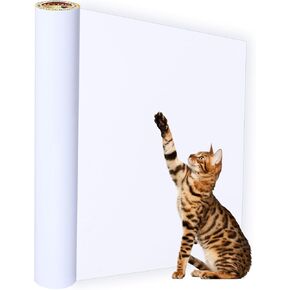 Anti Cat Scratch Furniture Protector, Transparent Self-Adhesive Couch Furniture Protectors from Cats Scratching Claws, Cat Scratch Couch Protector Training Pad Tape (13IN x 14FT)