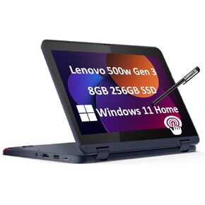Lenovo ThinkPad Yoga 11e Gen 6 11.6" 2-in-1 Touchscreen (Intel M3-8100Y, 8GB RAM, 256GB SSD, Webcam, Stylus), Ruggedized & Water Resistant Flip Convertible Laptop, Type-C, Wi-Fi, IST Pen, Windows 10