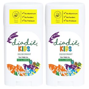 Kids Natural Deodorant Bar, for Boys & Girls, Aluminum-Free, Safe, Stick, 4.2 oz, 2 Pack…