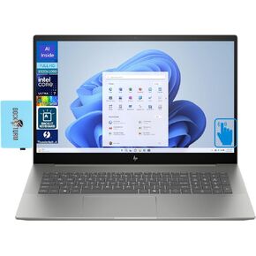 HP Envy 17t-cr00 Home & Business Laptop (Intel i7-1260P 12-Core, 32GB RAM, 1TB PCIe SSD, Intel Iris Xe, 17.3" 60Hz Touch Full HD (1920x1080), WiFi, Bluetooth, Backlit KB, Win 11 Pro) with Hub