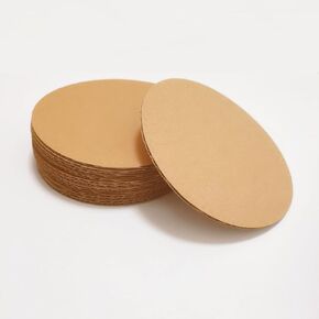 Circular 3-layer Corrugated Cardboard 1-2mm Thickness Diy Handcraft Material Wall Decrations (1.97"(pack of 20))
