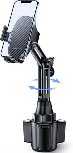 Miracase Cup Holder Tablet Mount for Car, Adjustable Long Neck Car Tablet Holder Friendly Compatible with iPad, Pro, Air, Mini Samsung Galaxy Tab, All 6.1-12.9" Tab in Saudi Arabia