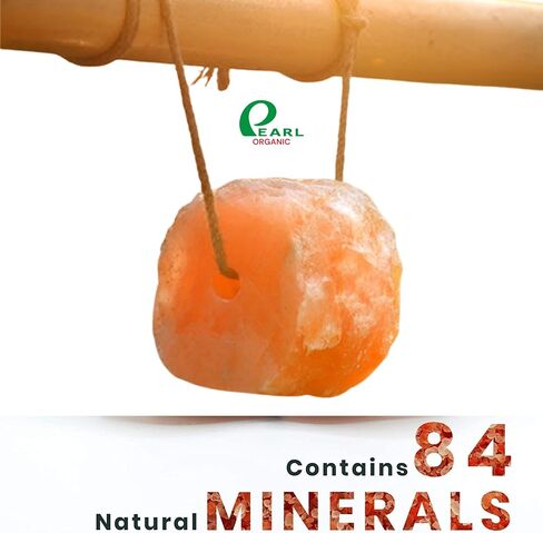 New 8 lbs Animal Himalayan Salt Lick on Rope for Horses, Deer, Rabbits, Cows and Other Livestock | Lick Salt for Deer | Digestive Aid for Animals | Horse Treats (8 lbs) in Saudi Arabia