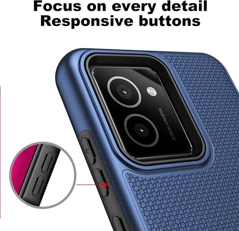 Ailiber for HMD Vibe TA-1590 Case, with Screen Protector, Dual Layer Shockproof Protective, Silicone Bumper Non Slip Back, Heavy Duty Rugged Cell Phone Cover for HMD Vibe N159V-Green in Saudi Arabia