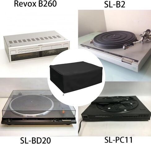 Turntable Dust Cover,Record Player Turntable Cover,Suitable for Most Models of Record Player Turntables SL-Q300/SL-B250 /SL-B260 /SL-BD20 /SL-BD27 /SL-BD35 /SLD-20 /SL-PC11(Black) in Kuwait