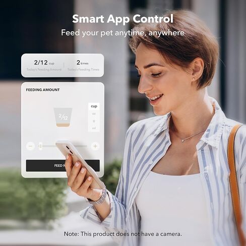 جهاز تغذية القطط الأوتوماتيكي من PETLIBRO لقطتين، جهاز تغذية الحيوانات الأليفة واي فاي 5G مع تطبيق تغذية عن بعد، موزع طعام القطط في الوقت المناسب 5 لتر، أجزاء قابلة للتعديل 1-10 وجبات في اليوم، تخزين الطعام الطازج، مكالمة 10 ثوانٍ، أوعية من الفولاذ المقاو in Kuwait