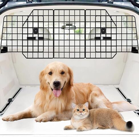 Adjustable Dog Car Barrier for SUVs, Vehicles, and Cars - Heavy-Duty Wire Mesh Pet Divider with Universal Fit - Keep Your Pet Safe and Secure on The Road in Saudi Arabia