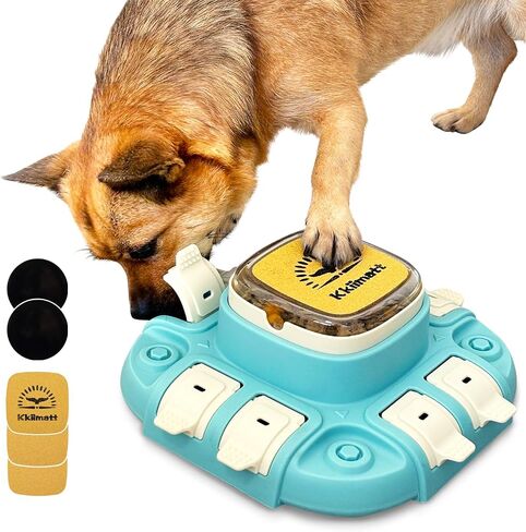 Dog Slow Feeder Interactive Toy, Dog Food Puzzle Toy for Entertainment 2 Levels, Dog Treat Puzzle Food Dispenser for All Breeds Smart Dog, Dog Enrichment Toys for Brain Training in Saudi Arabia