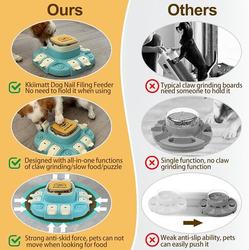 Dog Slow Feeder Interactive Toy, Dog Food Puzzle Toy for Entertainment 2 Levels, Dog Treat Puzzle Food Dispenser for All Breeds Smart Dog, Dog Enrichment Toys for Brain Training in Saudi Arabia