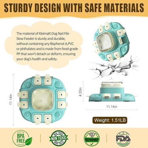 Dog Slow Feeder Interactive Toy, Dog Food Puzzle Toy for Entertainment 2 Levels, Dog Treat Puzzle Food Dispenser for All Breeds Smart Dog, Dog Enrichment Toys for Brain Training in Saudi Arabia