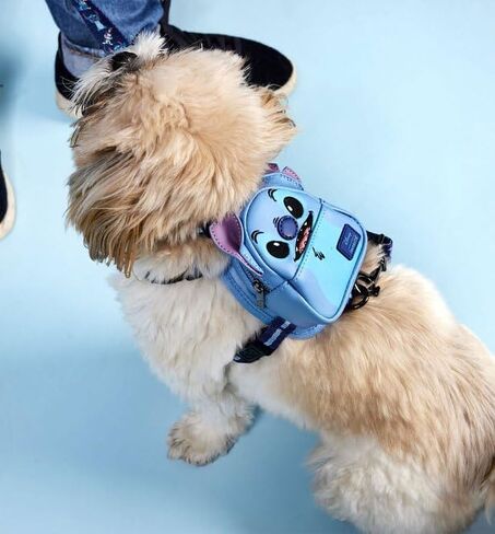 Loungefly Pets Disney Stitch Cosplay Mini Backpack Dog Harness (Small), Blue in Saudi Arabia