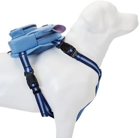 Loungefly Pets Disney Stitch Cosplay Mini Backpack Dog Harness (Small), Blue in Saudi Arabia