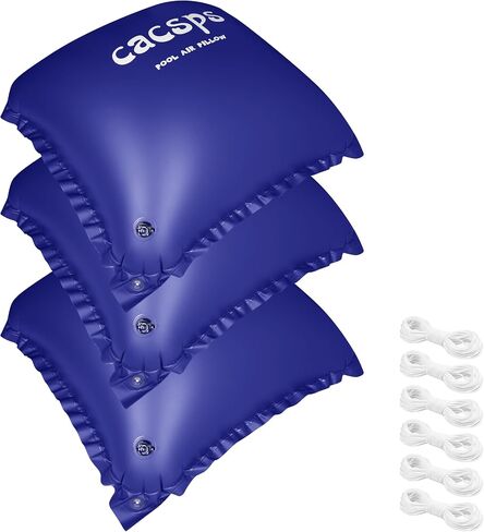 Pool Pillow for for Above Ground Pools, 8x8 Ft Pool Air Pillow for Closing Winter Pool Winterizing Kit for Ground Pool, 0.5mm PVC Material, 2X 16.5Ft Rope (Blue) in Saudi Arabia