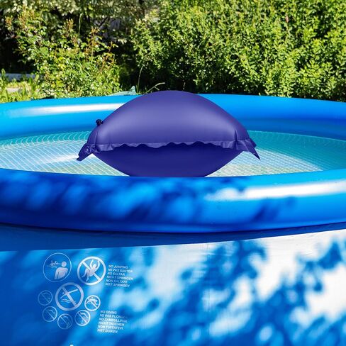 Pool Pillow for for Above Ground Pools, 8x8 Ft Pool Air Pillow for Closing Winter Pool Winterizing Kit for Ground Pool, 0.5mm PVC Material, 2X 16.5Ft Rope (Blue) in Saudi Arabia
