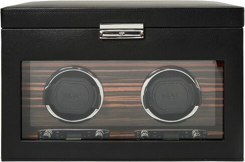 لفافة ساعة واحدة WOLF 457156 Roadster بغطاء وتخزين، أسود، 7.75 طول × 7.75 عرض × 8.75 ارتفاع، معاصر, أسود, 7.75"L x 7.75"W x 8.75"H, معاصر in Saudi Arabia