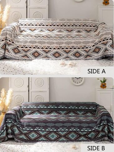 Lqprom Southwest Throw Blankets Aztec Southwest Throws Cover for Outdoor Camping Picnic Tent Beach Travel 51"x63" in Saudi Arabia