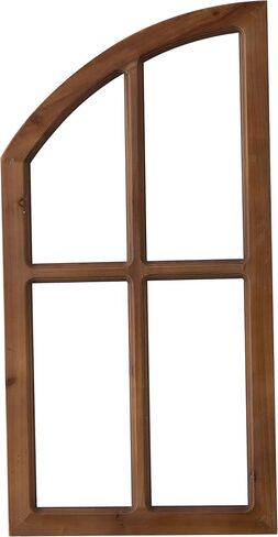 Sintosin Rustic White Arch Window Frame 30 Inch, 2 Pcs Hanging Distressed White Vintage Window Frame Wall Decor Living Room, Handmade Wooden Frame Fake Window Wall Decor for Entryway Bedroom in Saudi Arabia