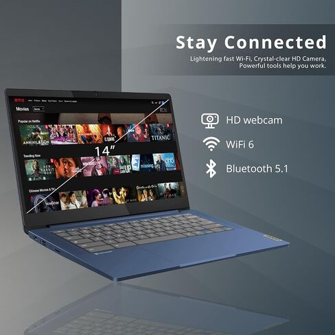 لينوفو لابتوب كروم بوك S330 بشاشة HD مقاس 14 انش (1366×768) ومعالج ميديا تيك MT8173C وذاكرة 4GB LPDDR3 و32GB eMMC SSD ونظام تشغيل كروم، 81JW0001US، اسود in Kuwait