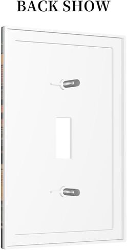 Light Switch Covers 1 Toggle Mid Century Boho Flowers Retro Floral Aesthetic Modern Single Toggle Wall Plate Decorative Switchcover Electrical Switchplate in Saudi Arabia