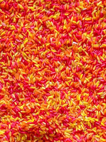 Fall/Autumn Rice Sensory Bin Filler for Sensory Table - Colored Rice for Sensory Play (4 Cups - 2LB) (Fall) in Saudi Arabia