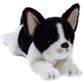 CU-MATE French Bulldog Dog Stuffed Animal Simulation-Realistic & Lifelike Soft Handmade Lying Dog Plush Toy Puppy -Present Gift for Boys and Girls