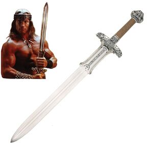 Conan The Barbarian Sword,42 '' Handmade Conan Atlantean Sword 1095 Carbon Steel Brass Fittings, Full Tang, Leather Sheath Viking sword real king sword 7.5 lbs gifts for men (Conan Atlantean Sword)