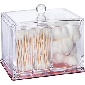 | Frenchy | Store and organize makeup products, beauty tools, & desk supplies! Multi-tasking unit featuring 4 compartments with a removable lid to keep accessories neat and dust-free