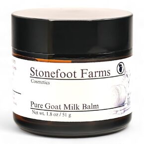 Whipped Goat Milk Balm - 1.8 oz - Hand Salve, Healing Foot Balm, Moisturizing Hand Care, Beeswax for Dry Skin, Soothing Rash & Cracked Skin Relief, Dry Lips, Body Balm, Hand Balm
