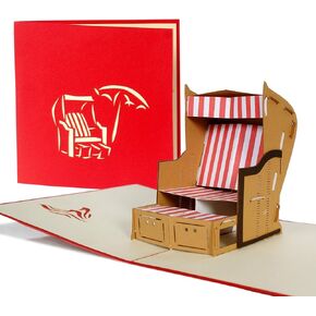 3D Pop-Up Card | Various motives | Laser cut | Handmade | Birthday | Invitation | Christening | Congratulations | Voucher | Anniversary | Holiday | Greeting card | Thank you card, B14