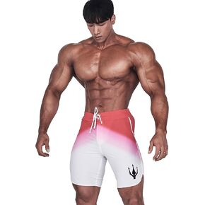 FIED IFBB 16 بوصة Mensphysique Board-Shorts Posing Trunks المنافسة السباحة الصيف NPC (28)