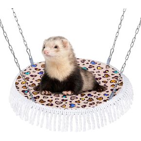 Bienbee Ferret أرجوحة، قابل للتعديل خنزير غينيا أرجوحة معلقة قابل للغسل سرير النمس الملحقات قفص النمس للحيوانات الصغيرة خنزير غينيا النمس الهامستر السنجاب شينشيلا الفطر