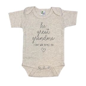 New Baby Reveal For Great Grandparents - Surprise Pregnancy Announcement - Hi Great Grandma I Can't Wait To Meet You (Natural)