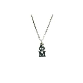 Phi Mu Sorority Lavaliere on an 18 inch chain
