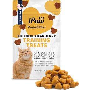 Soft Cat Treats for Indoor Cats, Healthy Kitten Snacks with Probiotics, Grain Free, Easy to Digest (Chicken and Tuna)