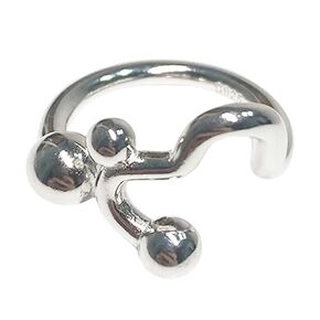 Handmade Vintage 925 Sterling Silver Wide Band Rings for Women/Men,Adjustable Thumb Finger Ring (Asteroid)